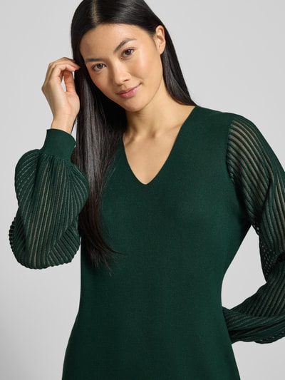 s.Oliver BLACK LABEL Getailleerde vrijetijdsjurk van viscosemix  Groen - 3