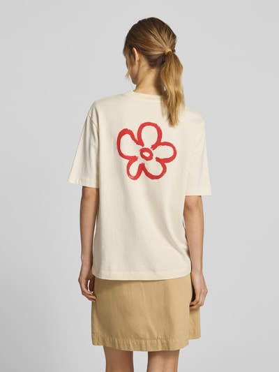 Armedangels Relaxed fit T-shirt met ronde hals, model 'TARJAA' Offwhite - 5