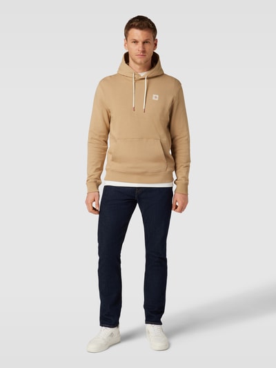 Scotch & Soda Hoodie mit Logo-Badge Beige 1