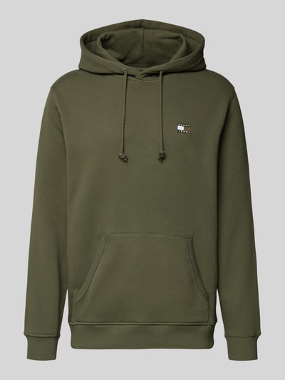 Tommy Jeans Regular Fit Hoodie aus reiner Baumwolle Oliv 2