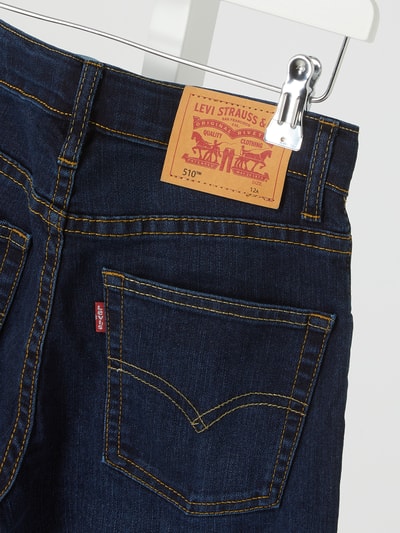 Levi’s® Kids Jeansy o kroju skinny fit z dodatkiem streczu model ‘510’ Jeansowy niebieski 4