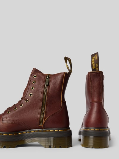 Dr. Martens Boots van leer met labeldetail, model 'Jadon' Middenbruin - 2