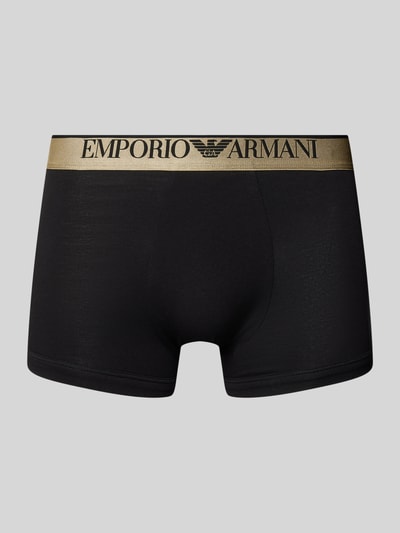 Emporio Armani Boxershort met elastische band met logo Zwart - 1