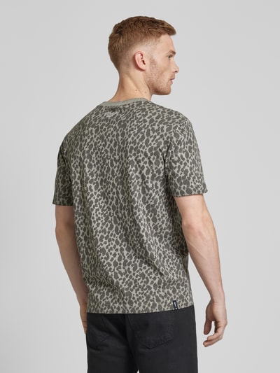 JOOP! Jeans T-Shirt mit Animal-Print Modell 'Curtis' Mittelgrau 5