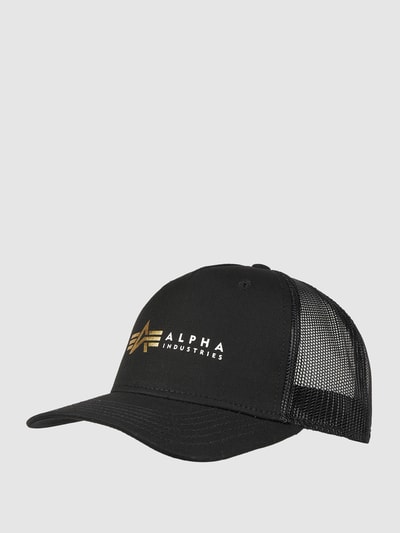 Alpha Industries Czapka z daszkiem z logo Czarny 1