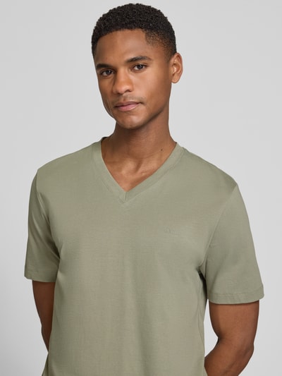 s.Oliver RED LABEL Regular Fit T-Shirt aus reiner Baumwolle  Khaki 3