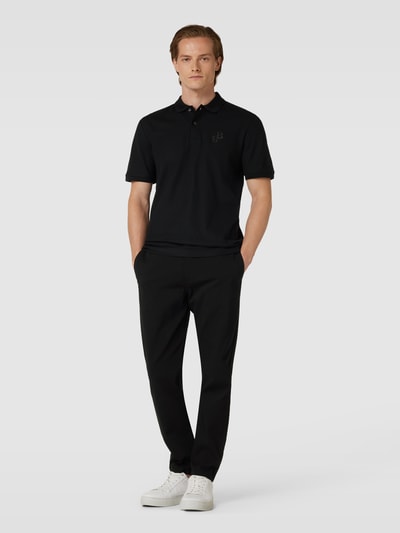 BOSS Poloshirt mit Label-Stitching Modell 'Parlay' Black 1