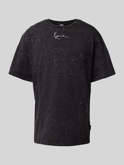 KARL KANI T-Shirt mit Label-Stitching Black 2