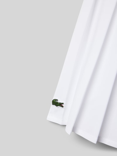 Lacoste Rock mit Plisseefalten Weiss 2