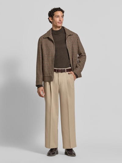 DRYKORN Wide Fit Hose mit Bügelfalten Modell 'LEEK' Beige 1