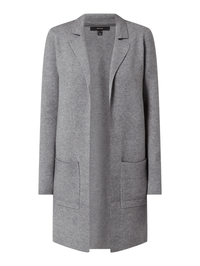 Vero Moda Gebreide jas met opengewerkte voorkant, model 'Tasty' Middengrijs - 2