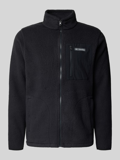 COLUMBIA Fleecejack met borstzak en labelstitching, model 'Jasper' Zwart - 2