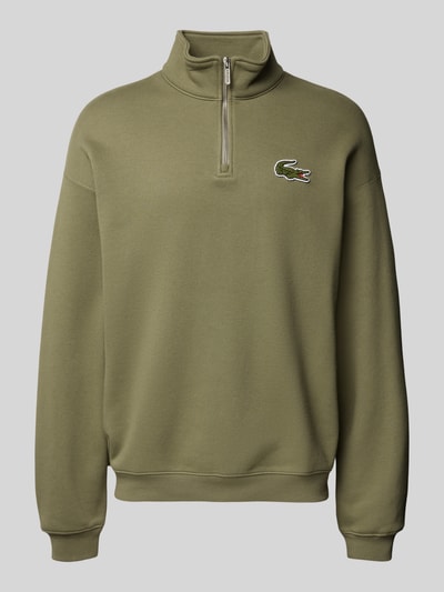 Lacoste Sweatshirt mit Label-Detail Oliv 2