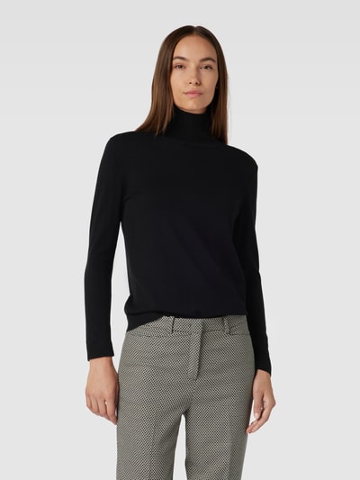 Weekend Max Mara Shirt met lange mouwen en opstaande kraag, model 'KIKU' Zwart - 4