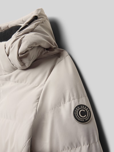 CARS JEANS Steppjacke mit Label-Patch Modell 'MONYA' Ecru 2