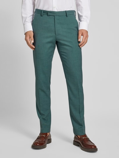 MCNEAL Regular fit pantalon met bandplooien Smaragdgroen - 4