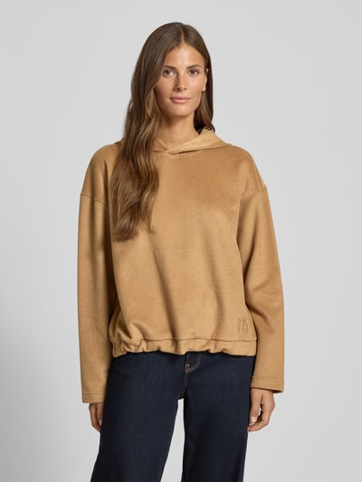 Weekend Max Mara Comfort Fit Sweatshirt mit Woll-Anteil Modell 'OSCURI' Camel 4