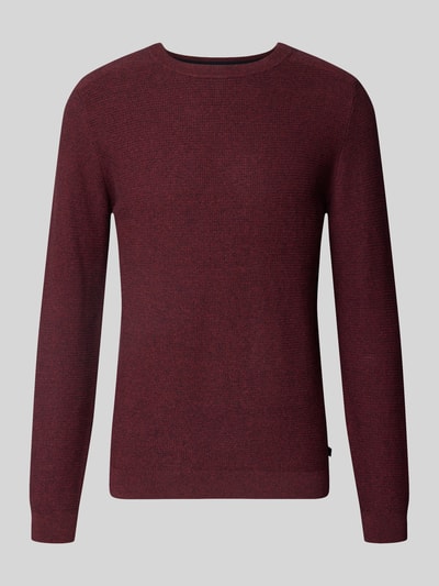 Tom Tailor Pullover mit strukturierter Feinstrickoptik Rot 1