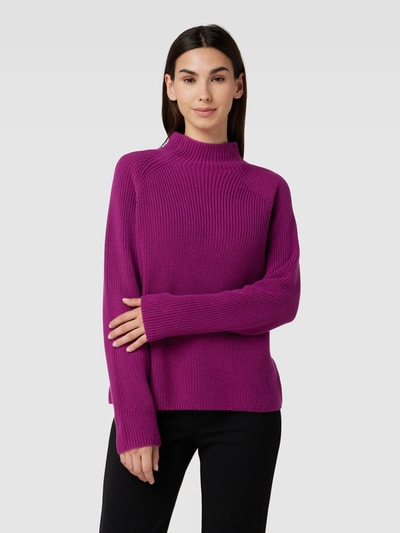 Marc O'Polo Strickpullover mit Stehkragen Fuchsia 4