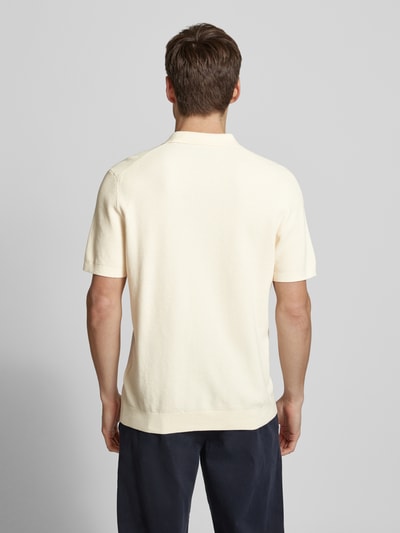 Gant Regular Fit Poloshirt mit Strukturmuster Offwhite 5