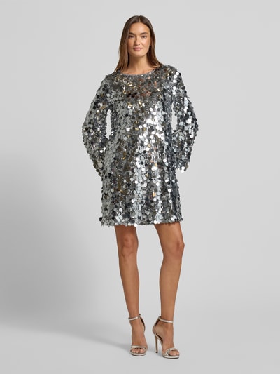 Vila Sukienka mini z cekinami model ‘CHAYA’ Srebrny 1