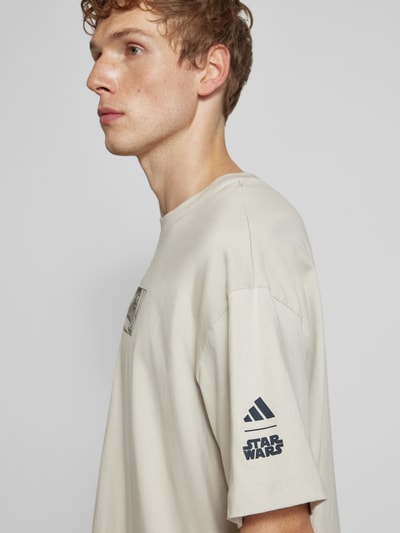 ADIDAS SPORTSWEAR T-Shirt mit Motiv-Print Beige 3