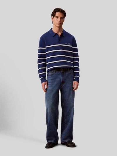 Calvin Klein Jeans Relaxed Fit Sweatshirt aus Baumwoll-Mix Royal 1