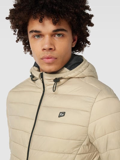 Blend Gewatteerd jack met labeldetail Beige - 3