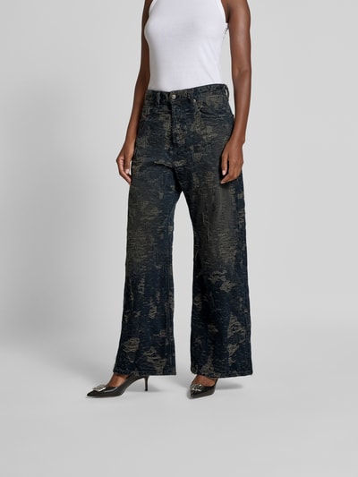 Diesel Wide Fit Jeans im Used-Look Dunkelgrau 4