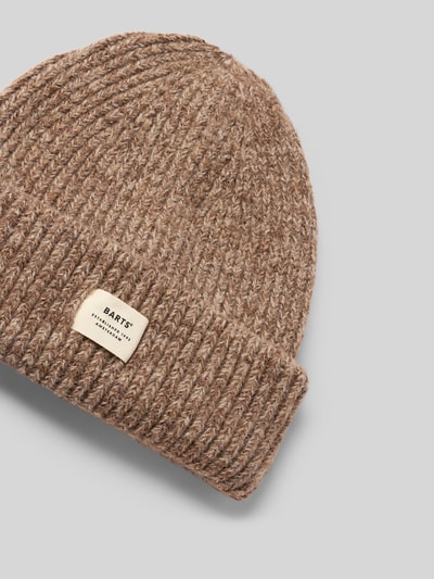 Barts Mütze in Strick-Optik Modell 'Owlet' Mittelbraun 2