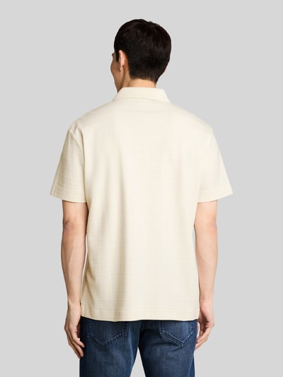 Tom Tailor Regular Fit Poloshirt aus reiner Baumwolle Modell 'structured polo' Weiss 5
