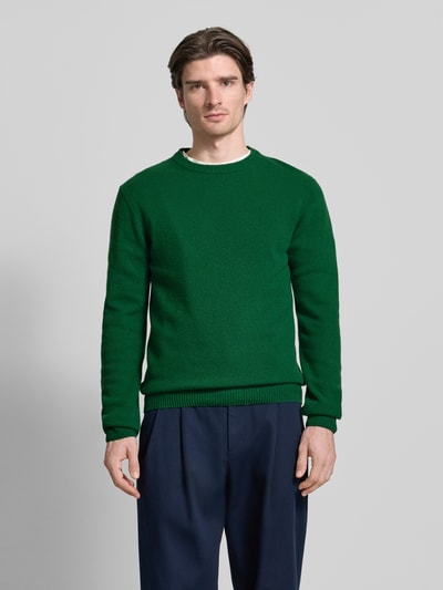 Casual Friday Oversized Strickpullover mit gerippten Abschlüssen Gruen 4