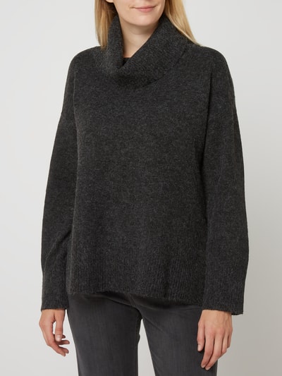 Vero Moda Rollkragenpullover mit überschnittenen Schultern Modell 'Doffy' Black 4