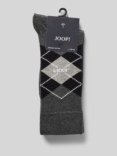 JOOP! Collection Socken mit geripptem Abschluss Anthrazit Melange 3