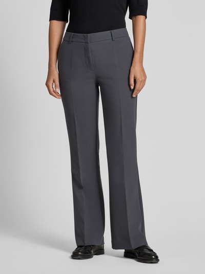 Someday Spodnie o rozkloszowanym kroju w kant model ‘Cleona classic’ Grafitowy 4