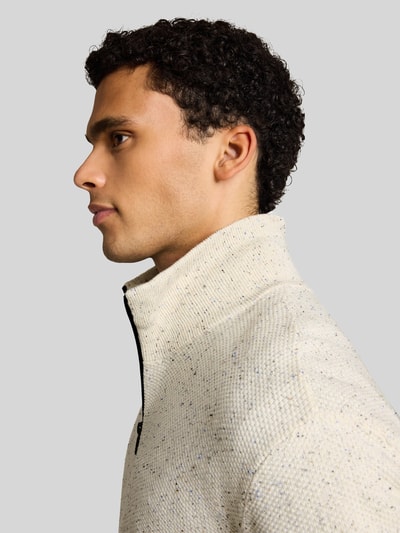 Tom Tailor Denim Regular Fit Pullover aus reiner Baumwolle Offwhite 3