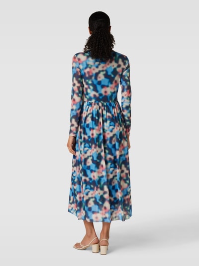 Jake*s Casual Maxi-jurk met all-over motief Zwart - 5