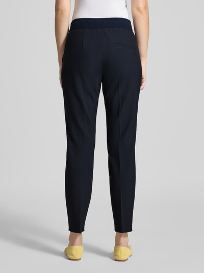 s.Oliver BLACK LABEL Regular Fit Schmale Hose mit Bügelfalten Marine 5