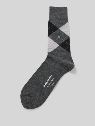 Burlington Sneakersocken mit Strukturmuster Dunkelgrau 1