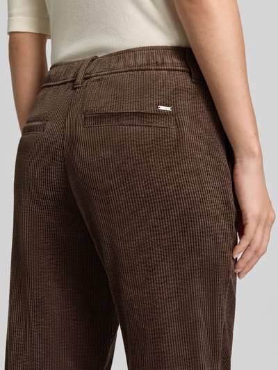 Christian Berg Woman Cordhose mit elastischem Bund Mittelbraun 3