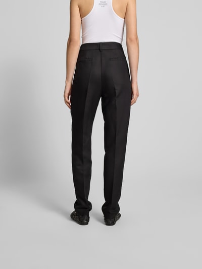 black palms Tapered Fit Anzughose mit Kellerfalten Black 5