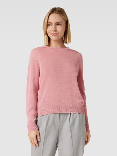 Weekend Max Mara Strickpullover mit Rundhalsausschnitt Modell 'ATZECO' Altrosa 4