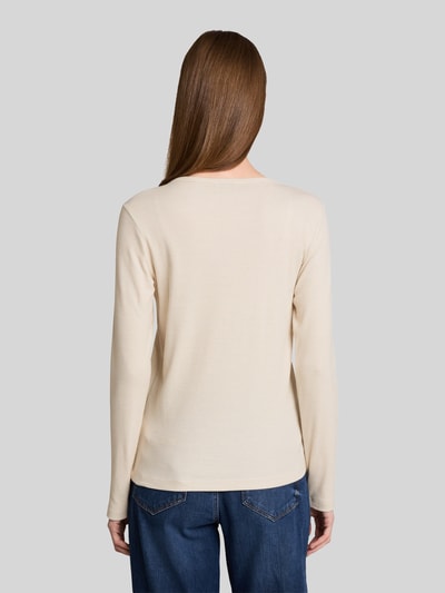 Tom Tailor Regular Fit Langarmshirt aus Baumwoll-Mix Dunkelbraun 5