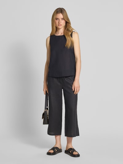 Christian Berg Woman Wide Leg Stoffhose mit Tunnelzug Black 1