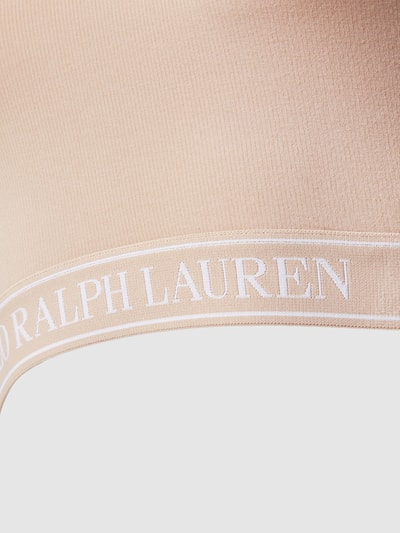 Polo Ralph Lauren Biustonosz typu bralette z wyhaftowanym logo Różowawy 2