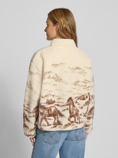 Levi's® Sweatshirt mit Stehkragen Modell 'KASEY' Ecru 5