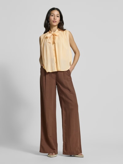 Christian Berg Woman Selection Blusentop mit Schluppe und Knopfleiste Hellgelb 1