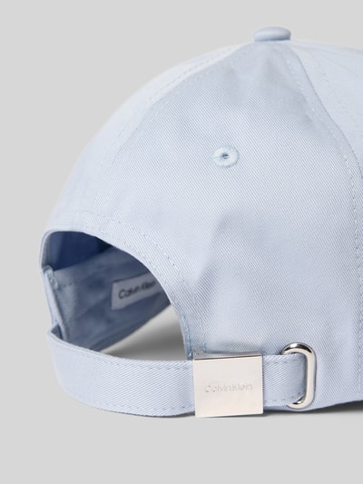 CK Calvin Klein Baseballpet met labeldetail Lichtblauw - 3