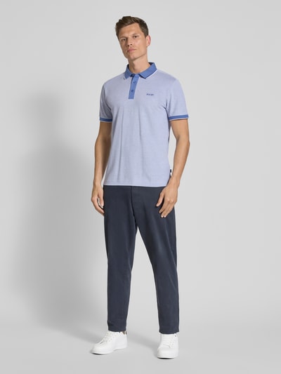 JOOP! Collection Poloshirt mit Label-Stitching Hellblau 1