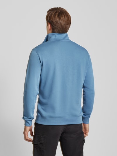 BOSS Orange Sweatshirt met opstaande kraag, model 'Zertrust' Bleu - 5